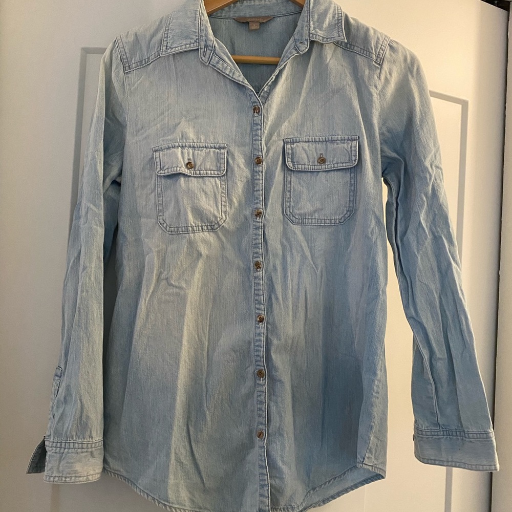Nordstrom Jean button up top